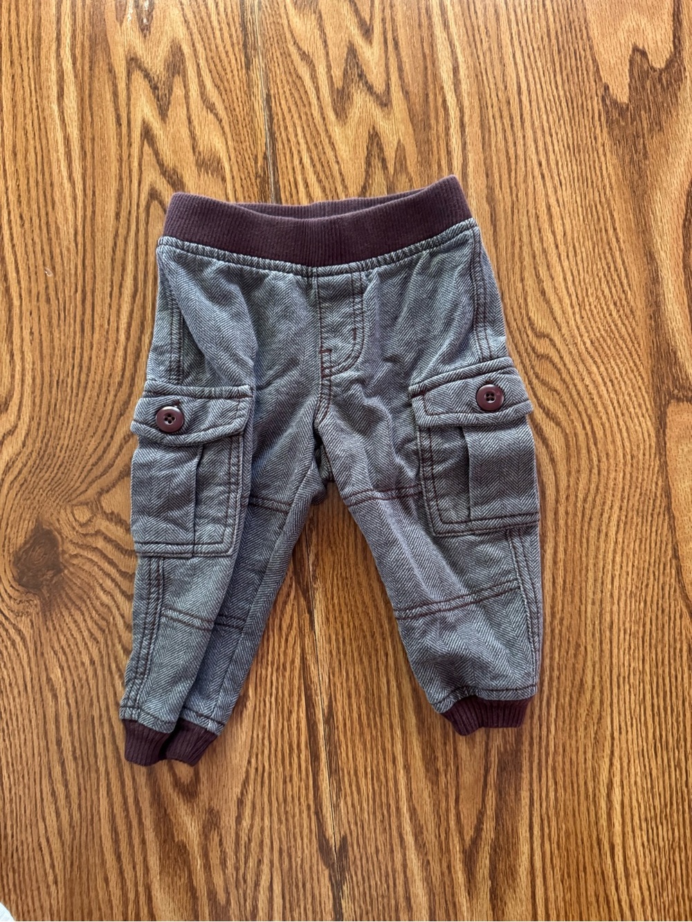 Tea Cargo Pants - Brown Herringbone